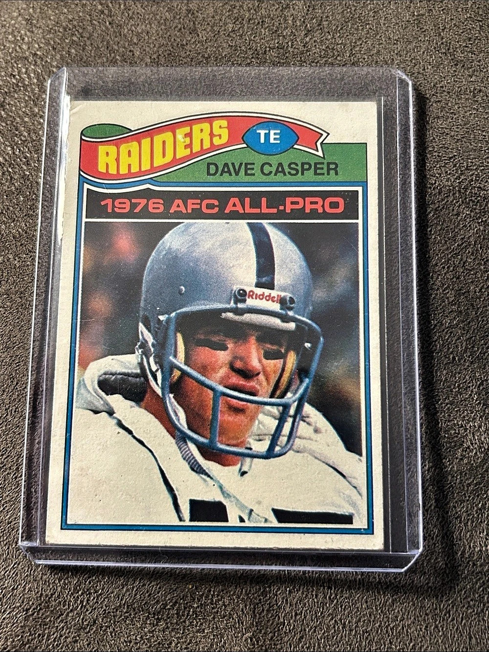 Topps 1977 All-Pro Dave Casper #380 Oakland Raiders (RC) Base Set NFL